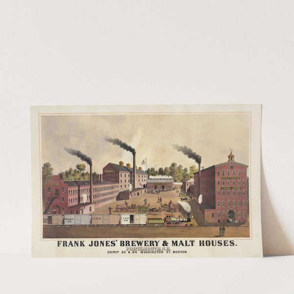 Frank Jones&#8217; brewery &#038; malt houses by John H. Bufford'''s &amp; Sons