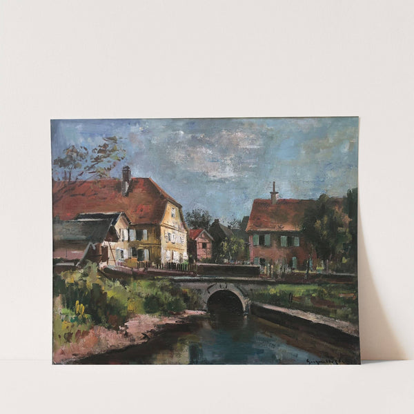 Fränkisches Dorf bei Bamberg by Otto Geigenberger