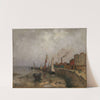 Fransk havn (Le Havre) by Frits Thaulow