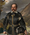 Franz Anton Ritter von Jakomini in Bergmannsuniform