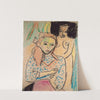 Fränzi in front of a Carved Chair (ca. 1910) by Ernst Ludwig Kirchner