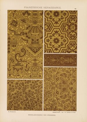 Franzosische Renaissance – Modeldruckerei und Stickerei (1887)
