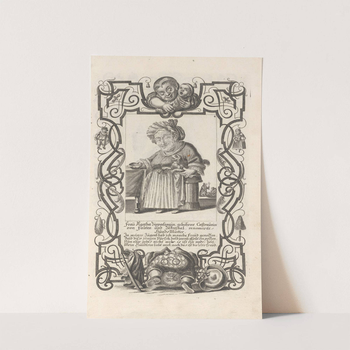 Frau Agatha Zipperlingin, Pl. 4 (1710-1719) by Elias Baeck