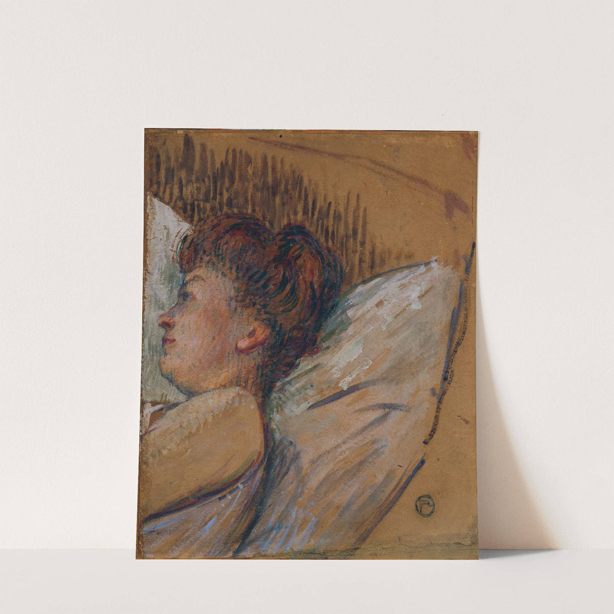Frau im Bett (1893-1895) by Henri de Toulouse-Lautrec