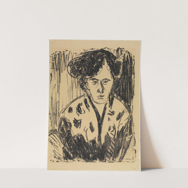 Frau im Spitzenkragen (1908) by Ernst Ludwig Kirchner