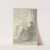 Frau mit einem Buch am Fenster sitzend by Philipp Rumpf