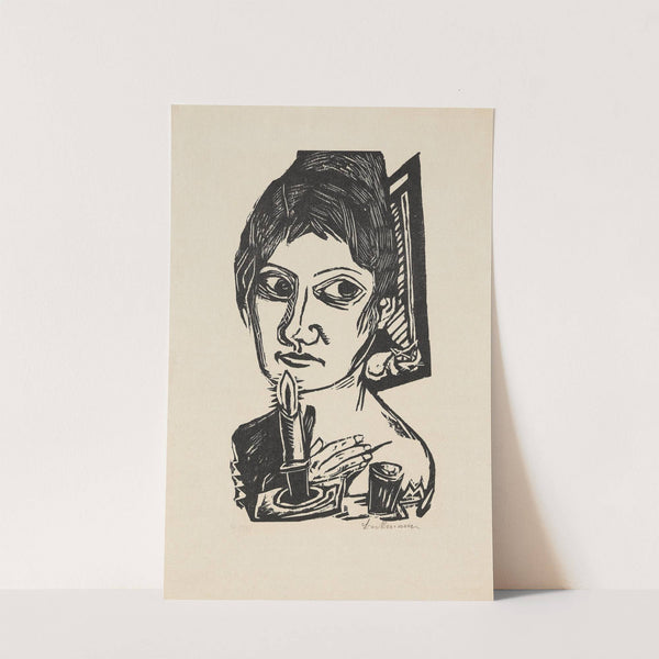 Frau mit Kerze (1920) by Max Beckmann