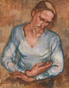 Frau mit verschränkten Armen