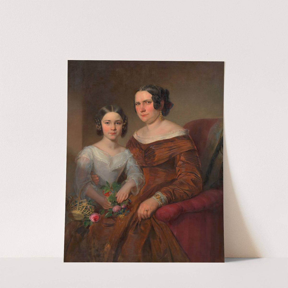 Frau und Tochter des Polizeioffiziers Josef Moser by Georg Decker