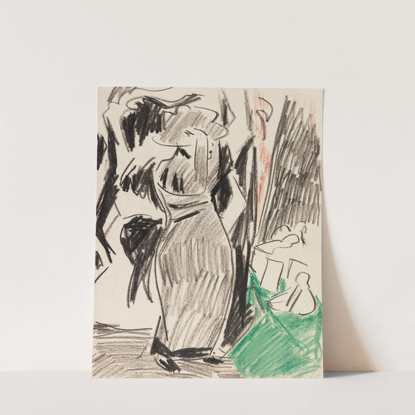 Frau vor dem Spiegel (1910) by Ernst Ludwig Kirchner