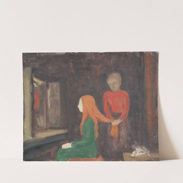 Frau vor Spiegel by Walther Gamerith