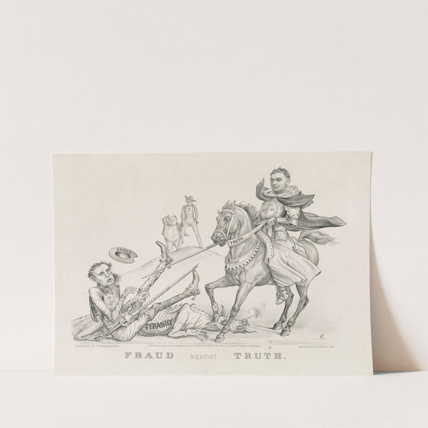 Fraud against truth (1872) by Currier & Ives.