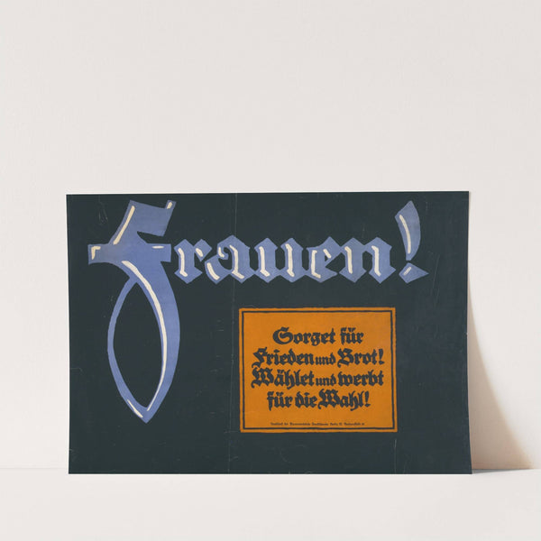 Frauen! (1919) by Lucian Bernhard