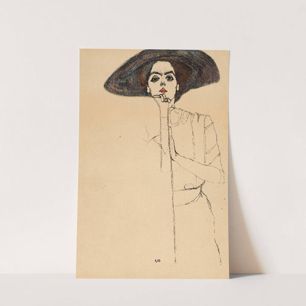 Frauenbildnis II by Egon Schiele