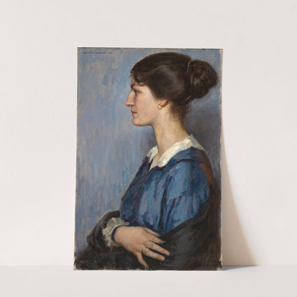 Frauenbildnis im Profil nach links by Hellmut Eichrodt