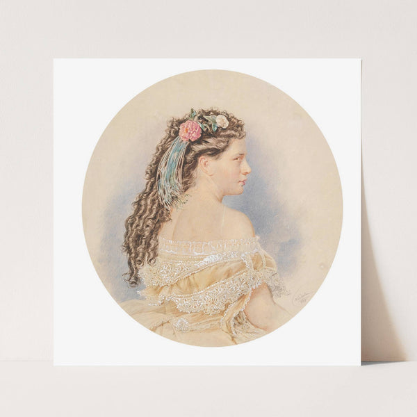 Frauenporträt (1867) by Josef Kriehuber