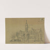 Fredericksburg Court House now occupied by our troops as a barracks and by the signal corps by Edwin Forbes
