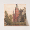Frederiksborg Castle seen from the Northwest. Study (1835) by Christen Købke
