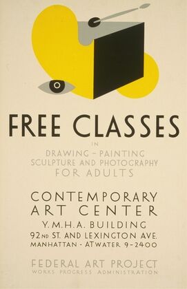 Free classes in drawing, painting, sculpture and photography for adults
