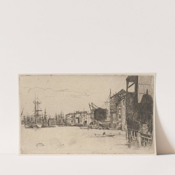 Free Trade Wharf (ca. 1878) by James Abbott McNeill Whistler