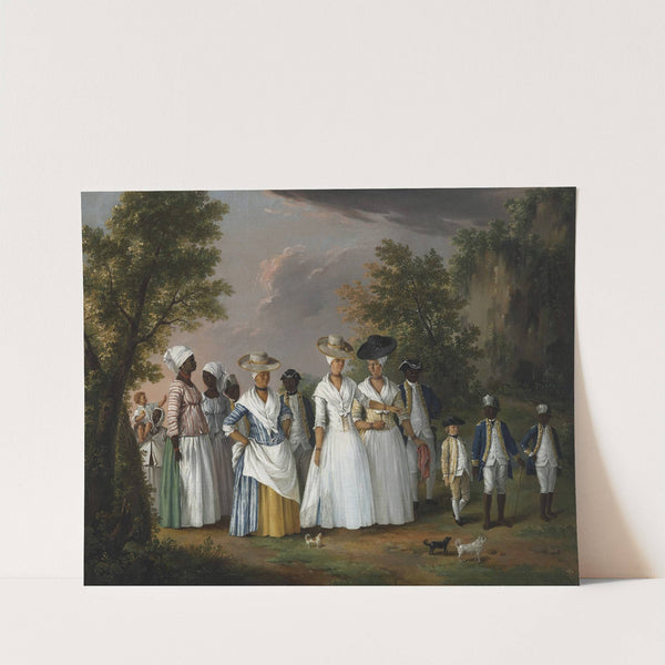 Free Women Of Color With Their Children And Servants In A Landscape (circa 1764) by Agostino Brunias