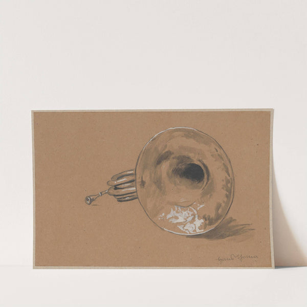 French horn (1885) by Hans Thoma