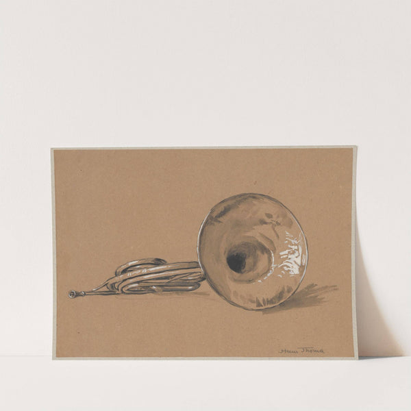 French horn (1885) by Hans Thoma