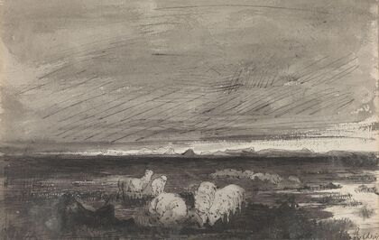 French Landscape with Cattle
