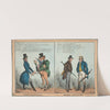 French salutation. English salutation. (1829) by William Heath