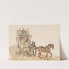 French stagecoach by Piotr Michałowski