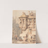 French Street Scene with a Medieval Turret by Samuel Prout