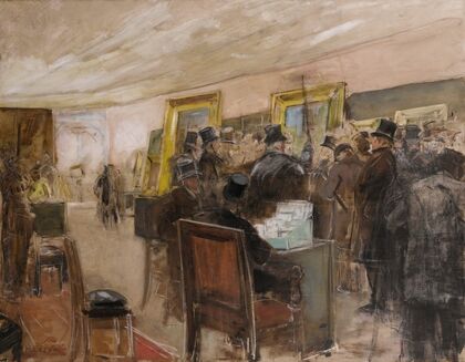 French study for ‘une sÃ©ance du jury de peinture’