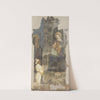 Fresko vom Singertor von St. Stephan; Thronende Maria mit Kind, hl. Abt und Stifterfigur by Anonymous