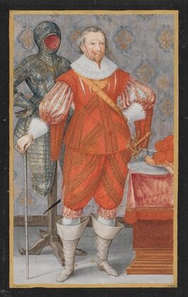 Friedrich Graf von Solms-Rödelheim in ganzer Figur
