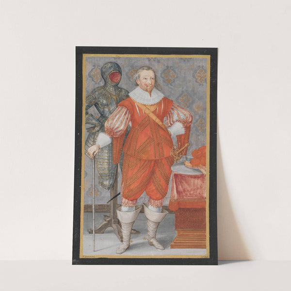 Friedrich Graf von Solms-Rödelheim in ganzer Figur by Friedrich Brentel