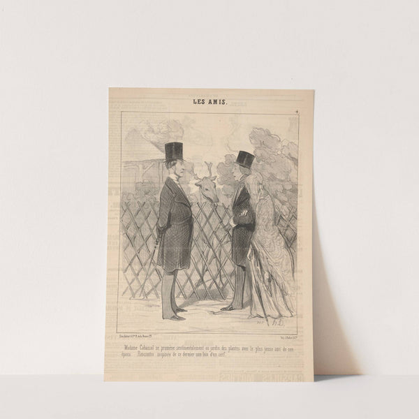 Friends (1845) by Honoré Daumier