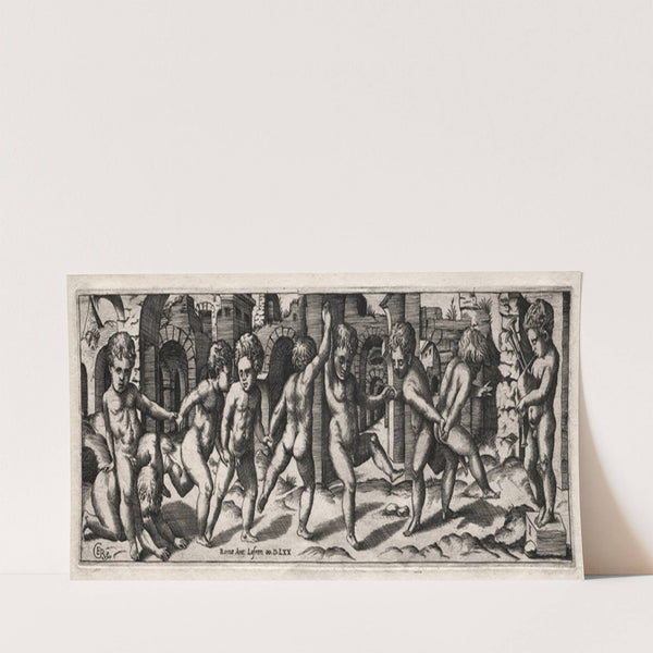 Frieze of Children Dancing to a Bag-pipe (mid-1500s) by Giorgio Reverdino