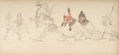 Frieze of Figures and Birds