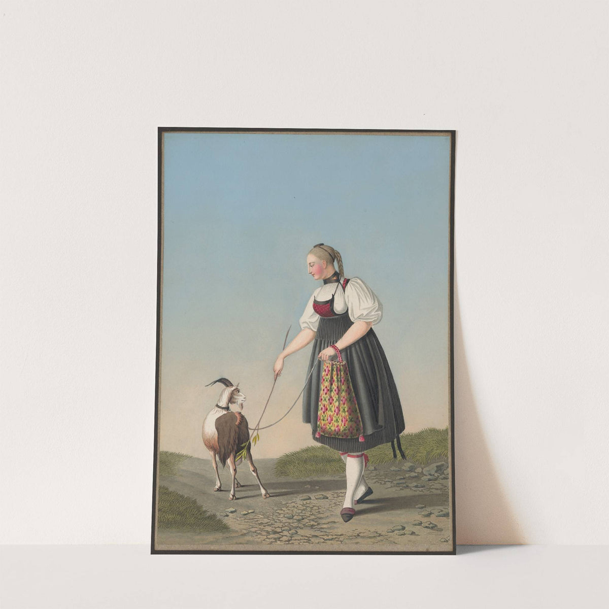 Froenely Ackermann, Du Gouggisberg au Canton de Berne, Fille du premier Préposé du Village (1825-1830) by Jean Emmanuel Locher