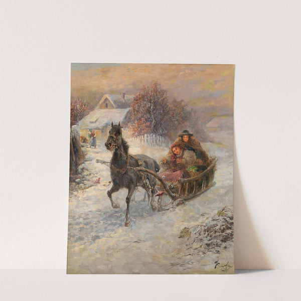 Fröhliche Schlittenfahrt by Gustav Prucha