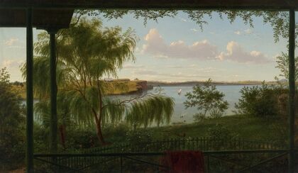 From the verandah of Purrumbete