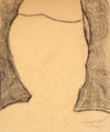 Frontaler Frauenkopf, nach links geneigt (1914)