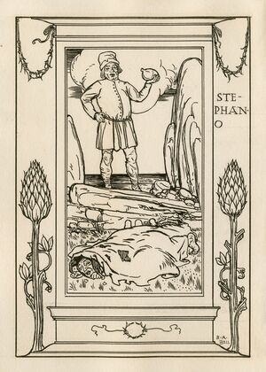 Frontispiece to act 2 of The tempest (1900)