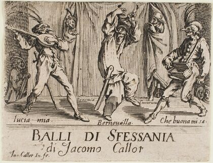 Frontispiece to Balli di Sfessania (1631) — size preview