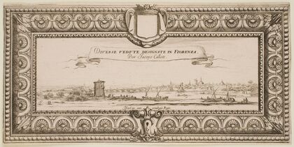 Frontispiece to ‘The Landscapes of Florence’ (1630)