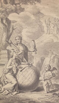 Frontispiece Vol. VII, No. I for 1775 from Town and Country Magazine