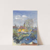 Frühjahr 1946 in Ober St. Veit (Blick auf die Pfarrkirche) (1946) by Oskar Laske