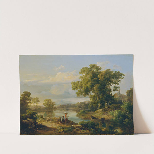 Frühling am Fluss by Károly Markó