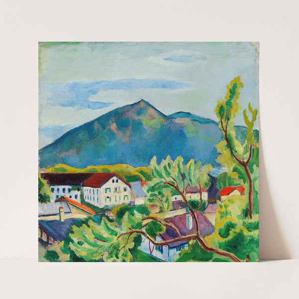 Frühlingslandschaft in Tegernsee (1910) by August Macke
