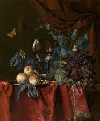 Fruit and a Glass of Wine